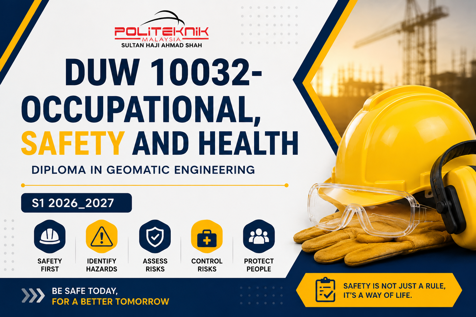 DUW 10032- OCCUPATIONAL, SAFETY AND HEALTH S1 2026_2027